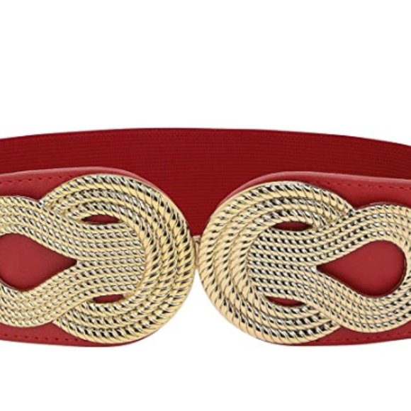 Wide Elastic Vintage Cinch Retro Metal